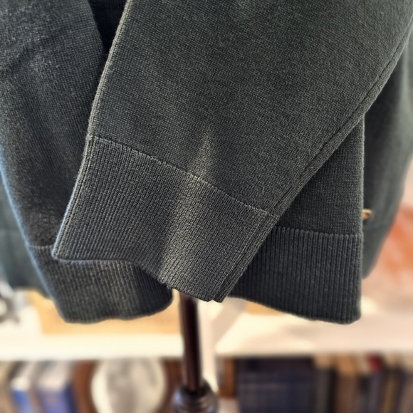 NWT Calvin Klein Mock Turtleneck Long Sleeved Forest Green Blouse - Picture 8 of 14